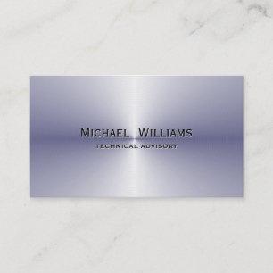 ELEGANT MINIMALIST PROFESSIONAL SIMPLE METAL BUSINESS CARD