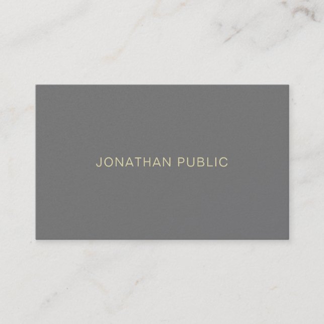 Elegant Minimalist Professional Template Modern Business Card (Front)