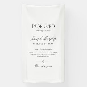 Elegant Minimalist Reserved Loving Memory Banner