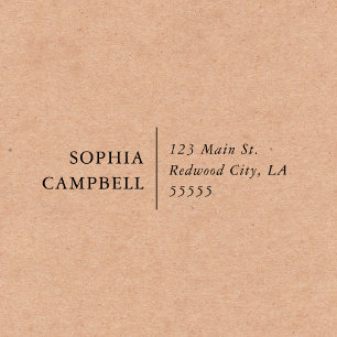 Elegant Minimalist Return Address Self-inking Self-inking Stamp