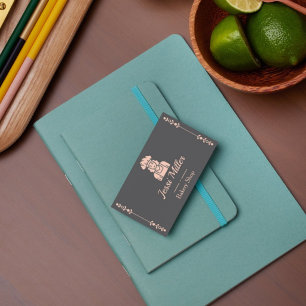 Elegant & Minimalist Rose-gold Business card