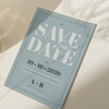 Elegant Minimalist Save The Date Card