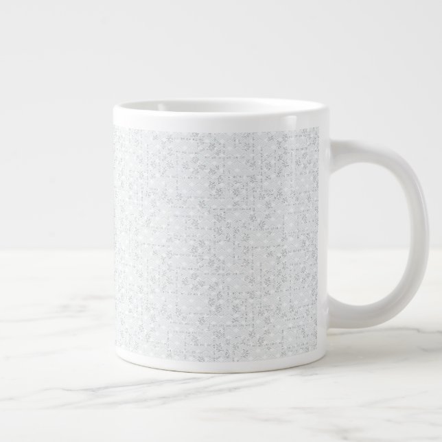 Elegant Minimalist School Pattern Large Coffee Mug (Right)