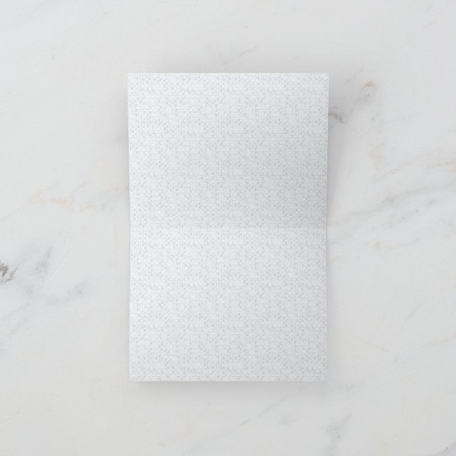 Elegant Minimalist School Pattern Thank You Card (Inside)