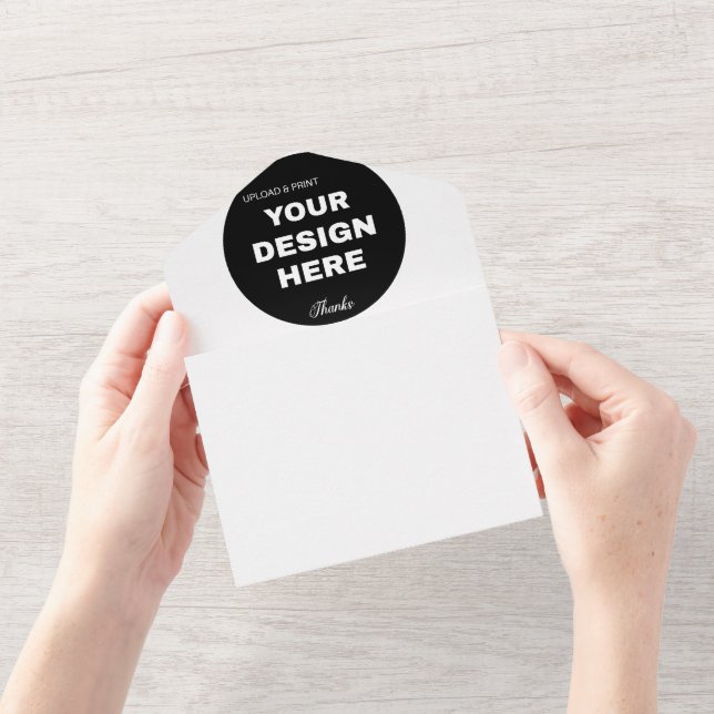 Elegant, Minimalist & Sleek Black QR Code Logo  All In One Invitation (Opening)