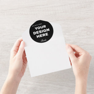Elegant, Minimalist & Sleek Black QR Code Logo  All In One Invitation