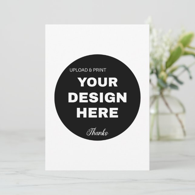 Elegant, Minimalist & Sleek Black QR Code Logo  Announcement (Standing Front)