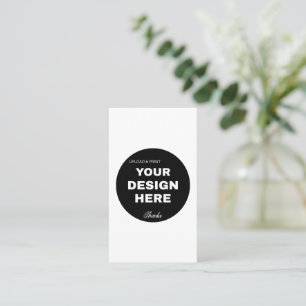Elegant, Minimalist & Sleek Black QR Code Logo Business Card