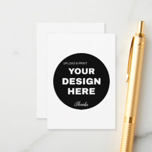 Elegant, Minimalist & Sleek Black QR Code Logo Enclosure Card