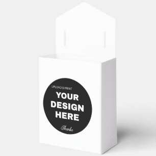 Elegant, Minimalist & Sleek Black QR Code Logo  Favour Box