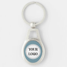 Elegant, Minimalist &amp; Sleek Black QR Code Logo  Key Ring