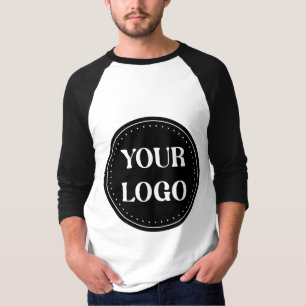 Elegant, Minimalist & Sleek Black QR Code Logo T-Shirt