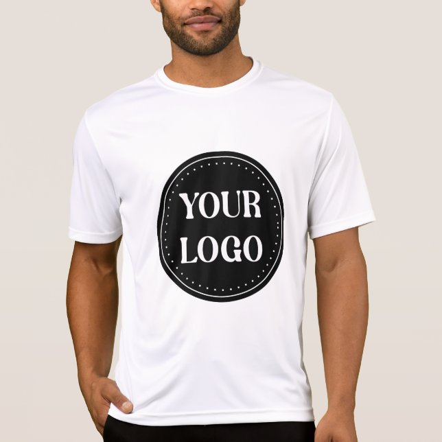 Elegant, Minimalist & Sleek Black QR Code Logo  T-Shirt (Front)