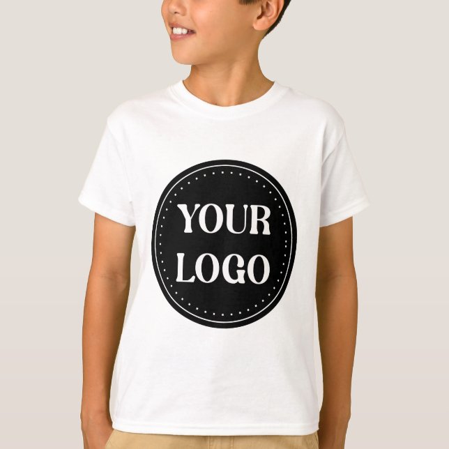 Elegant, Minimalist & Sleek Black QR Code Logo  T-Shirt (Front)