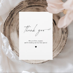 Elegant Minimalist Thank You Modern Simple Card