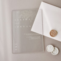 Elegant Minimalist Transparent Wedding 