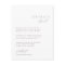 Elegant Minimalist Wedding Details Enclosure Card
