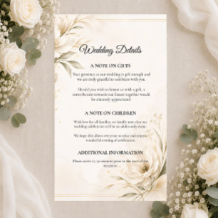 Elegant Minimalist Wedding Enclosure Card