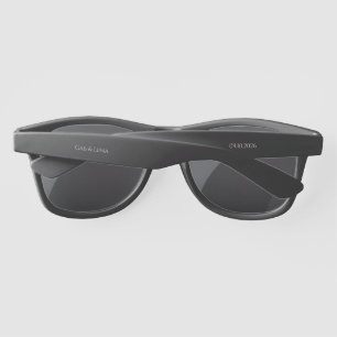 Elegant Minimalist Wedding Favour Personalised Sun Sunglasses