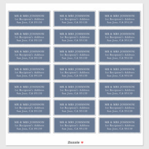 Elegant Minimalist Wedding Guest Address Labels