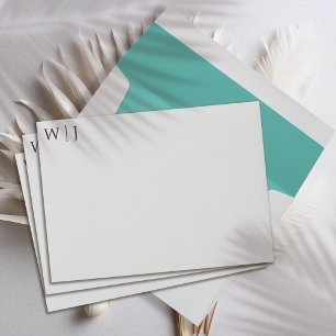 Elegant minimalist wedding invitation envelope