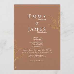Elegant Minimalist Wedding Invitation Modern