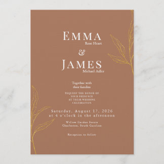 Elegant Minimalist Wedding Invitation | Modern