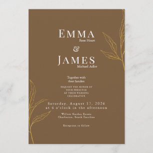 Elegant Minimalist Wedding Invitation Modern