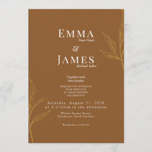 Elegant Minimalist Wedding Invitation Modern