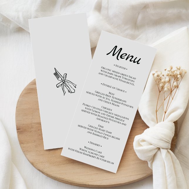 Elegant Minimalist Wedding Menu (Creator Uploaded)