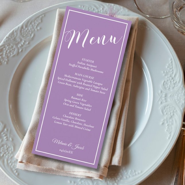 Elegant Minimalist Wedding Menu (Creator Uploaded)
