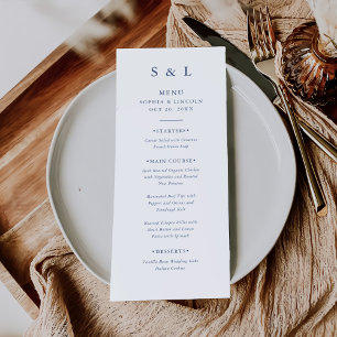 Elegant Minimalist Wedding  Menu