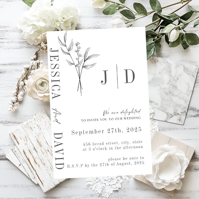 Elegant Minimalist Wedding | Modern & Stylish Invitation (Creator Uploaded)