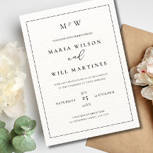 Elegant Minimalist Wedding Modern wedding Invite