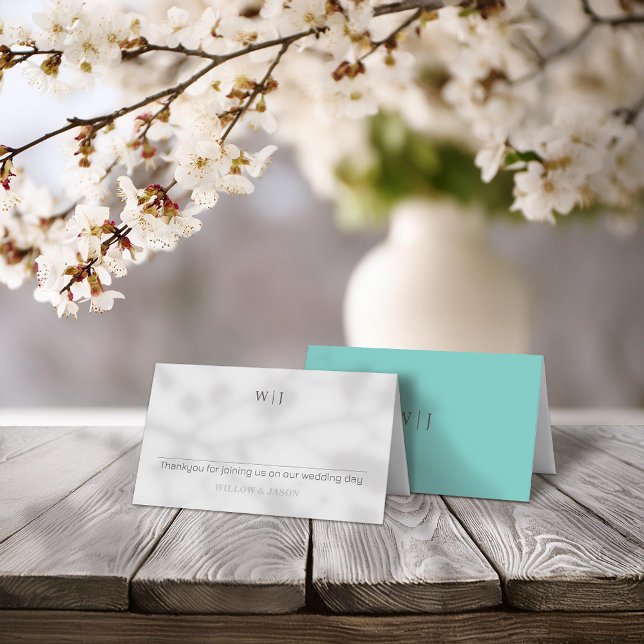Elegant minimalist wedding place card (Creator Uploaded)