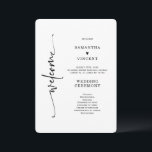 Elegant Minimalist Wedding Program Template<br><div class="desc">This beautiful Elegant Wedding Program Template are fully customisable for your special day. Shop today!
Must-have customised Modern Wedding Program Template printed on beautifully thick card. Charming designs,  professional printing & affordable prices.</div>