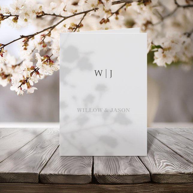 Elegant Minimalist Wedding Programme (Creator Uploaded)