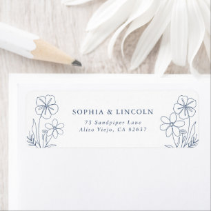 Elegant Minimalist Wedding Return Address