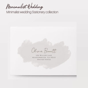 Elegant Minimalist Wedding RSVP Card