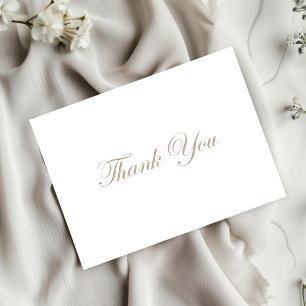 Elegant Minimalist Wedding Thank You