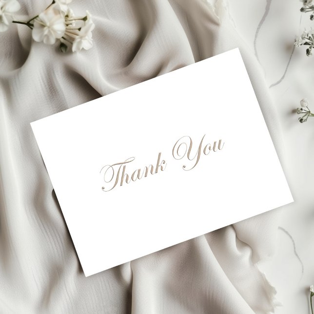 Elegant Minimalist Wedding Thank You (Creator Uploaded)