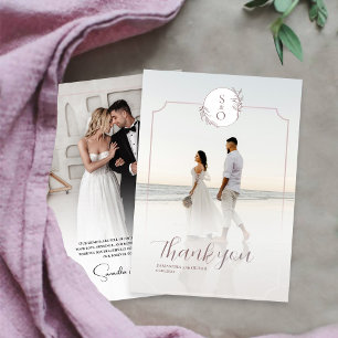 Elegant Minimalist Wedding Thank You Card
