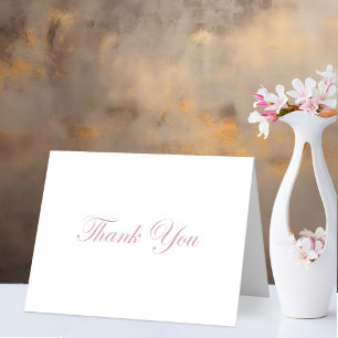 Elegant Minimalist Wedding Thank You Card