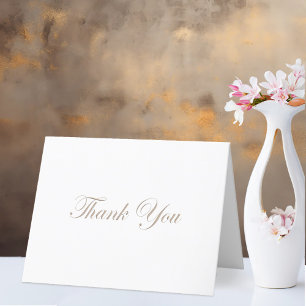 Elegant Minimalist Wedding Thank You Card