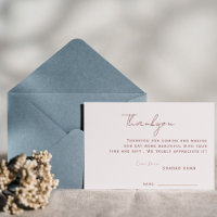 Elegant Minimalist Wedding Thank You