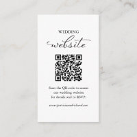 Elegant Minimalist Wedding Website QR Code