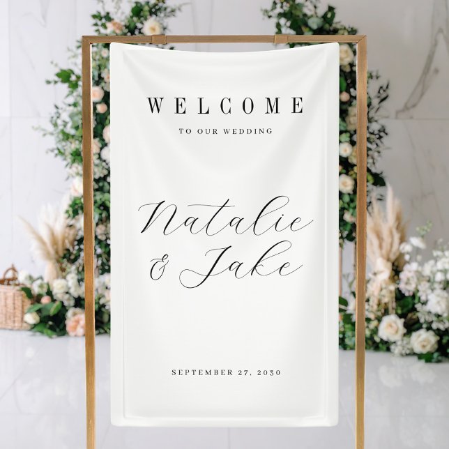 Elegant Minimalist Wedding Welcome Banner (Creator Uploaded)