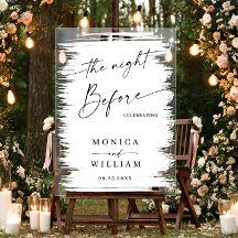 Elegant Minimalist WELCOME Rehearsal Dinner