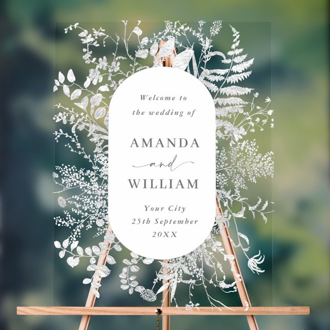 Elegant Minimalist WELCOME Wedding Acrylic Sign (Creator Uploaded)