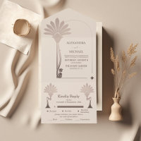 Elegant Minimalistic Floral Art Deco Wedding